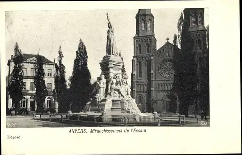Ak Anvers Antwerpen Flandern, Affranchissement de l'Escaut