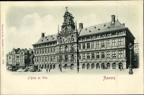 Ak Anvers Antwerpen Flandern, L'Hotel de Ville