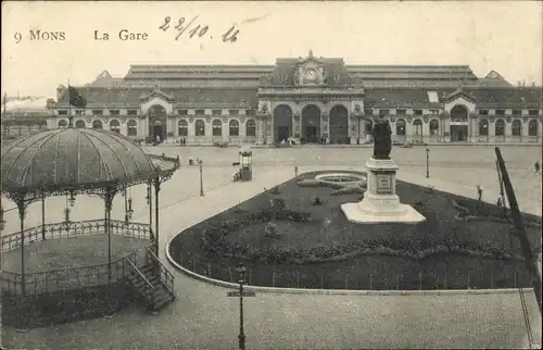 Ak Mons Wallonien Hennegau, La Gare