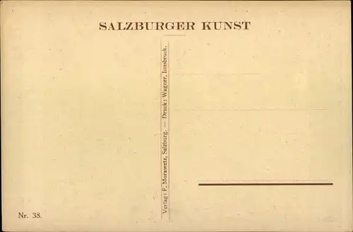 Künstler Ak Salzburger Land, Waldpartie