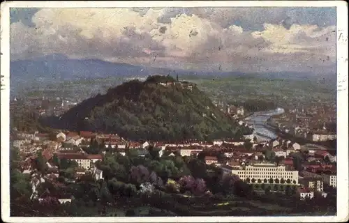 Ak Graz Steiermark, Totalansicht vom Rainerkogel