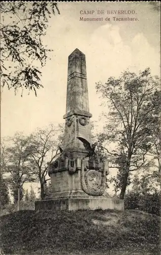 Ak Beverloo Beverlo Beringen Flandern Limburg, Monument de Tacambaro