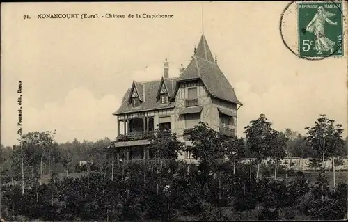 Ak Nonancourt Eure, Chateau de la Crapichonne