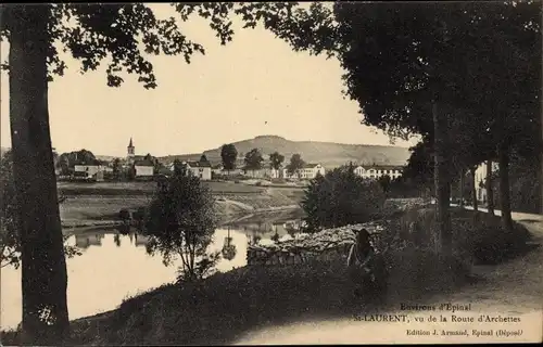 Ak Saint Laurent Vosges, Vu de la Route d'Archettes