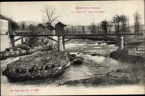 Ak Jarménil Lothringen Vosges, La Moselle, Pont, Brücke