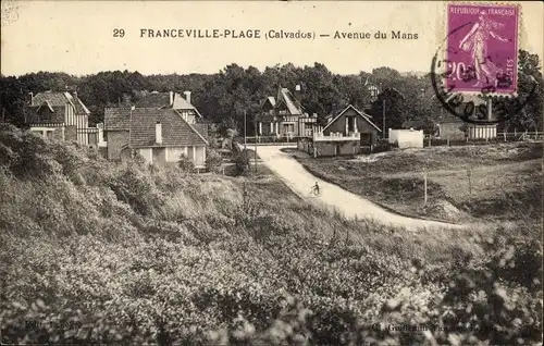 Ak Franceville Plage Calvados, Avenue du Mans