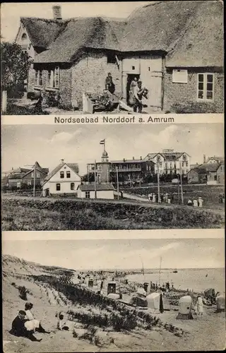 Ak Norddorf auf Amrum Nordfriesland, Ortsansichten, Strand