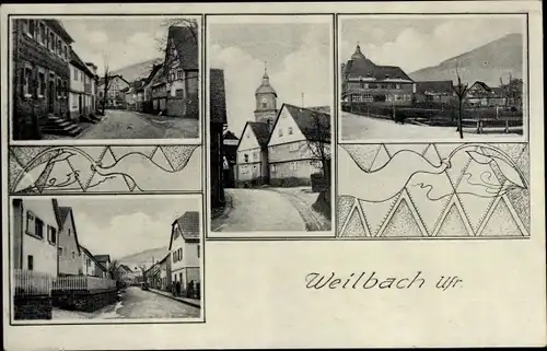 Ak Weilbach in Unterfranken, Ortsansichten