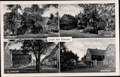 Ak Wüstung Domsen bei Hohenmölsen in Sachsen Anhalt, Rittergut, Tiefweg, Dorflage, Dorfstraße