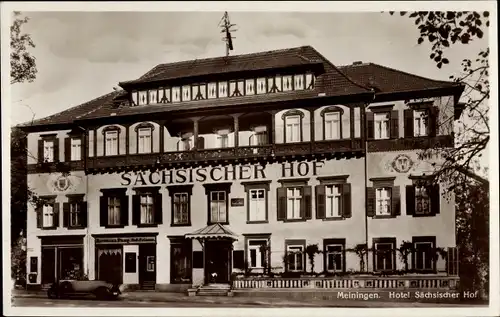 Ak Meiningen in Thüringen, Hotel Sächsischer Hof