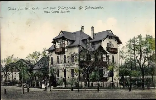 Ak Großschweidnitz in Sachsen, Restaurant zum Höllengrund