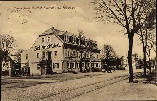 Ak Dresden Klotzsche, Gasthof Schänkhübel