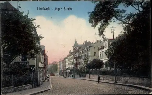 Ak Limbach Oberfrohna in Sachsen, Jägerstraße