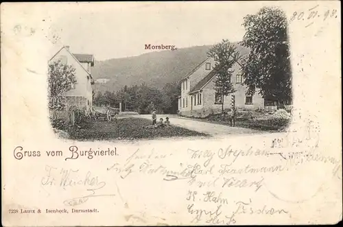 Ak Reichelsheim im Odenwald, Burgviertel mit Morsberg