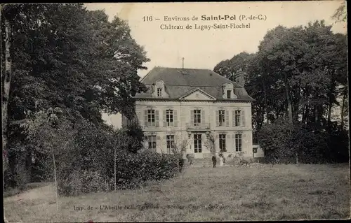 Ak Ligny Saint Flochel Pas de Calais, Le Chateau