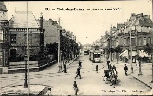 Ak Malo les Bains Nord, Avenue Faidherbe