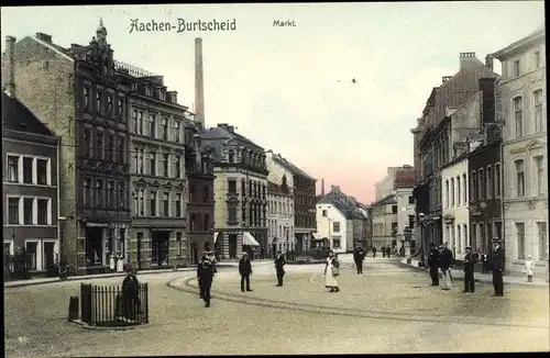Ak Burtscheid Aachen Nordrhein Westfalen, Markt