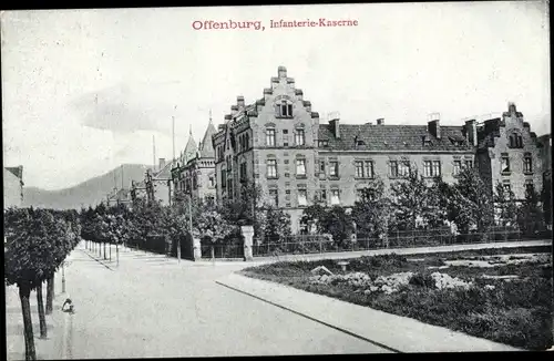 Ak Offenburg in Baden Schwarzwald, Infanteriekaserne