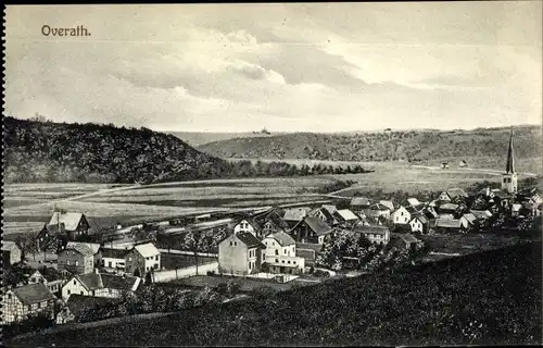 Ak Overath im Bergischen Land, Totalansicht der Ortschaft