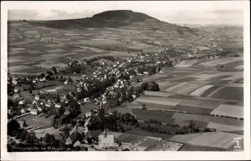 Ak Königswalde im Erzgebirge, Fliegeraufnahme