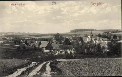 Ak Niederschöna Halsbrücke in Mittelsachsen, Gesamtansicht