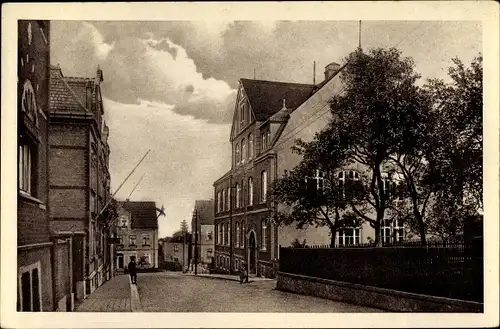 Ak Siebenlehn Großschirma in Sachse, Liebichstraße, Deutsche Schuhmacher-Fachschule