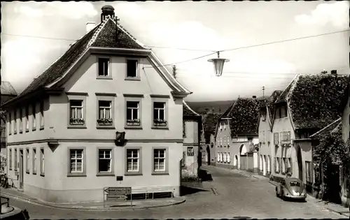 Ak Mußbach Neustadt an der Weinstraße, Rathaus, Bahnhofstraße