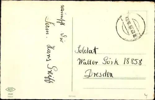 Ak Glückwunsch Neujahr, Kinder mit Musikinstrumenten vor einer Tür