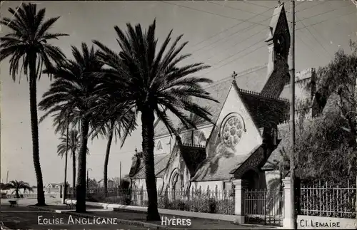 Foto Ak Hyères Var, Eglise Anglicane