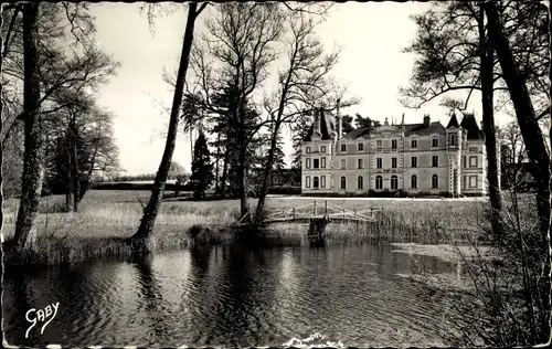 Ak Baugé Maine et Loire, Chateau Gresillon, Kastelo, Esperantista Kulturdomo