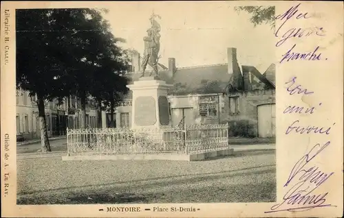 Ak Montoire Loir et Cher, Place St. Denis