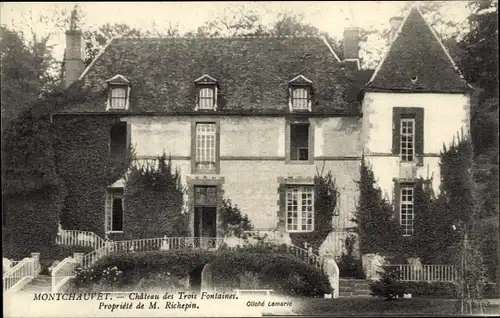 Ak Montchauvet Yvelines, Chateau des Trois Fontaines