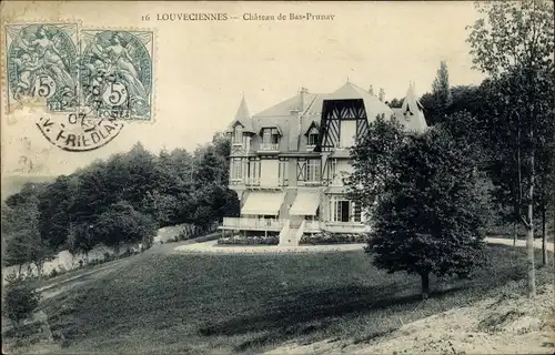 Ak Louveciennes Yvelines, Chateau de Bas Prunay
