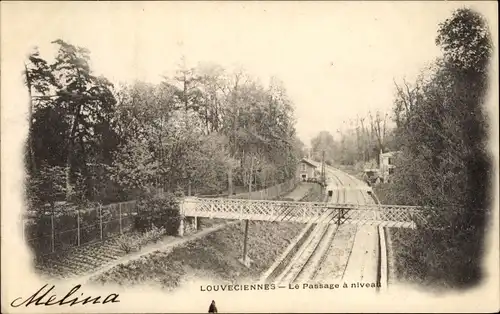 Ak Louveciennes Yvelines, Le Passage e niveau