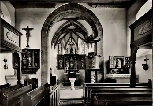 Ak Puschendorf in Mittelfranken, Ev. Luth. St. Wolfgangskirche