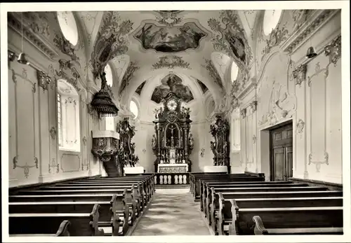 Ak Pleystein in der Oberpfalz Bayern, Kreuzbergkirche, Inneres