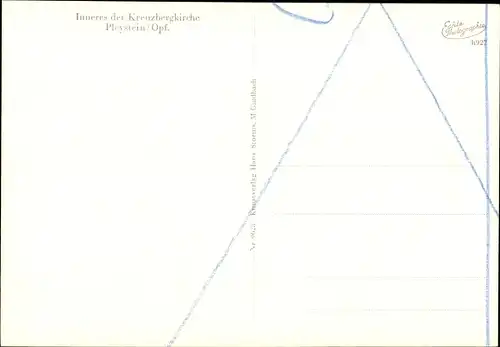 Ak Pleystein in der Oberpfalz Bayern, Kreuzbergkirche, Inneres