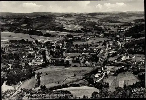 Ak Wiehl im Oberbergischen Kreis, Fliegeraufnahme