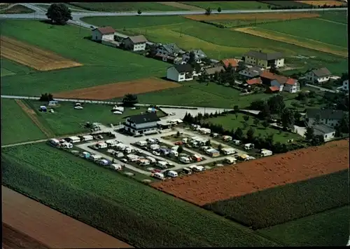 Ak Egglfing Bad Füssing in Niederbayern, Kurcamping Max, Vogelschau