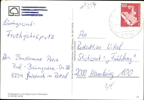 Ak Bad Griesbach im Rottal Niederbayern, Hotel, Vogelschau