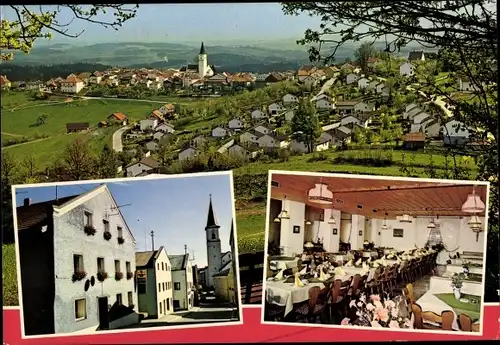 Ak Perlesreut Niederbayern, Gesamtansicht, Pension Gruber