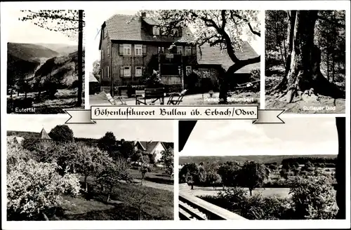 Ak Bullau Erbach im Odenwald Hessen, Bullauer Bild, Eutertal, Panorama, Pension Schumbert