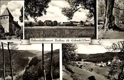 Ak Erbach im Odenwald Hessen, Panorama, Kirche, Tal