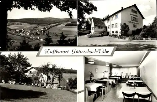 Ak Güttersbach Mossautal im Odenwald Hessen, Gesamtansicht, Pension Haus Schönblick