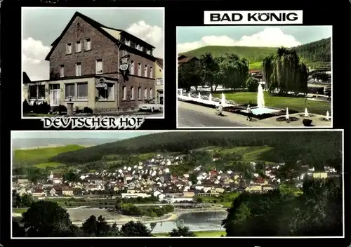 Ak Bad König Odenwald Hessen, Pension Deutscher Hof, Gesamtansicht, Anlagen