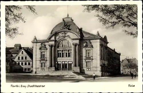 Ak Fürth in Mittelfranken Bayern, Stadttheater