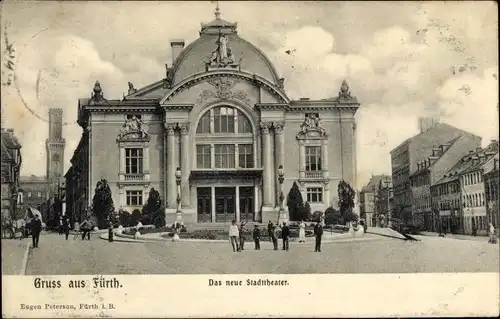 Ak Fürth in Mittelfranken Bayern, Neues Stadttheater