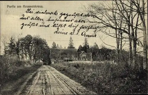 Ak Oberzent im Odenwald, Partie am Reussenkreuz