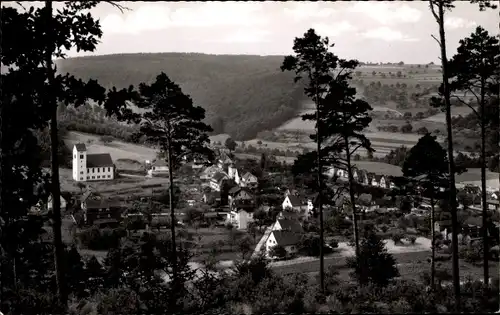 Ak Zell im Odenwald Bad König Odenwald Hessen, Gesamtansicht, Vogelschau