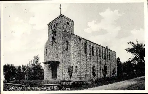 Ak Bad König im Odenwald Hessen, Kath. Kirche